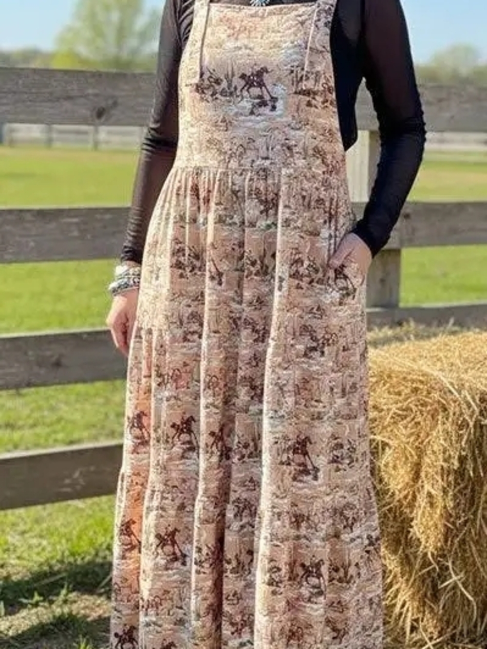 Western Print Dress